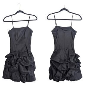 Vintage 80's Made in the U.S.A. Cindy Puff Mini Dress Women's Medium*